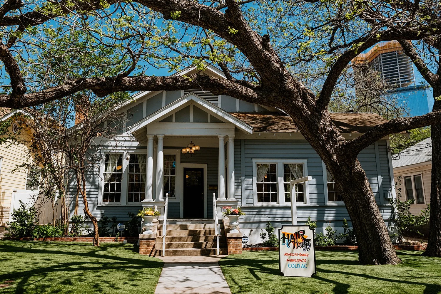 The Hair House ATX salon in a converted downtown Austin house